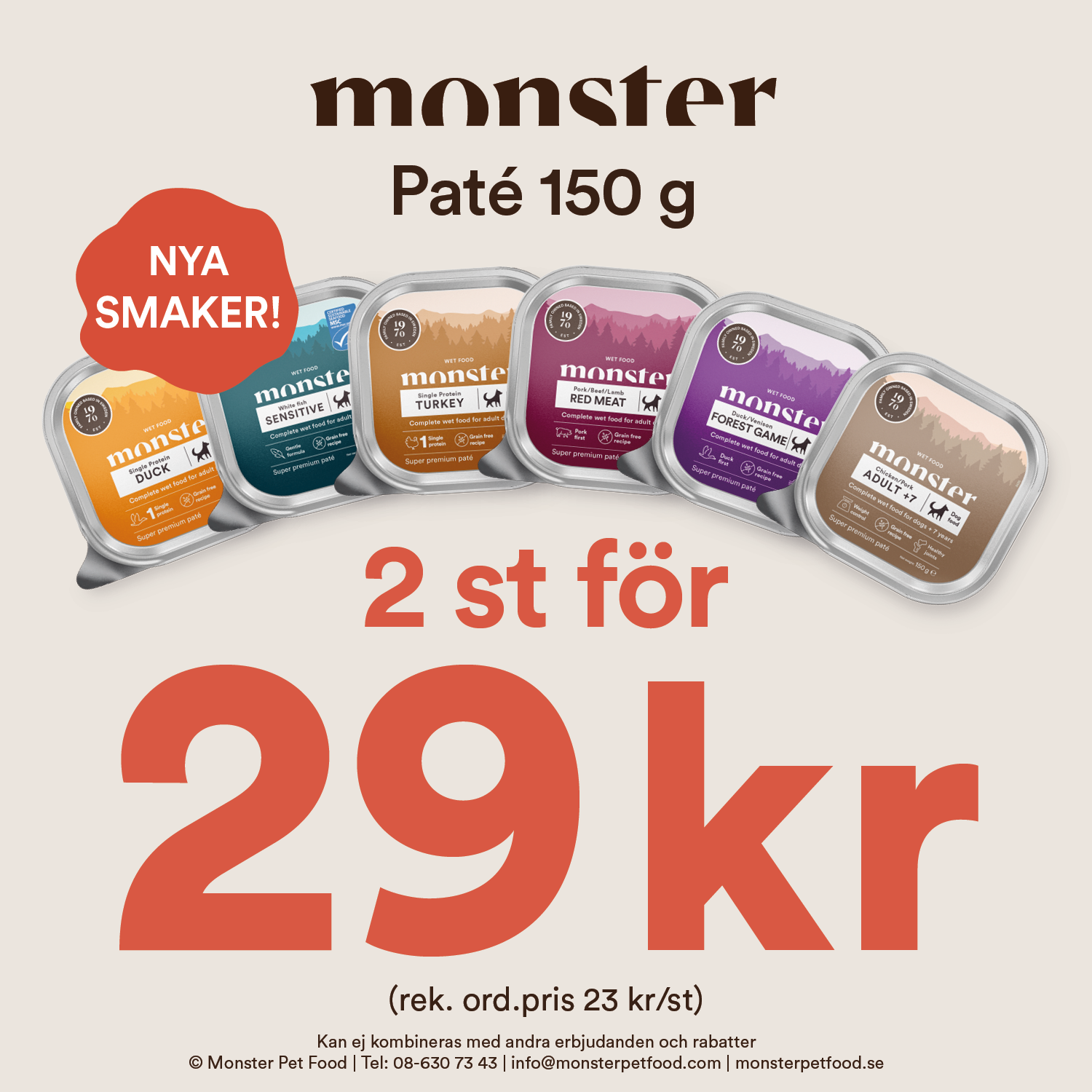 Digital annons 1080x1080 Nyheter Monster Paté